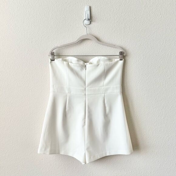 NWT Michael Costello x Revolve Karina Romper in White Size Large - Picture 4 of 9